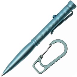 Bestechman Scribe Caneta de Titânio com Mosquetão, Azul BM16B