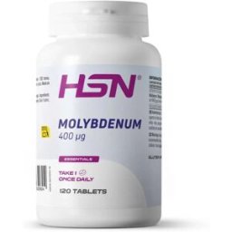 HSN Molibdénio 400 mcg - 120 comprimidos - Minerais - Tabletas - 120 Serviços