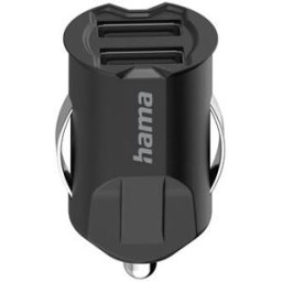 Hama Carregador Isqueiro 2xUSB 2.1A Preto
