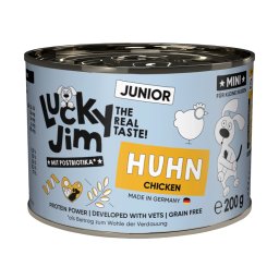 6x200g MINI Junior frango Lucky Jim comida húmida para cães