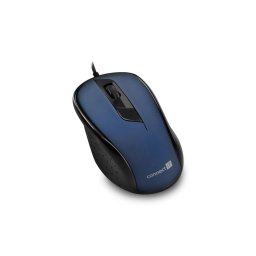 CONNECT IT CMO-1200-BL - Rato com fio 1000 DPI preto/azul