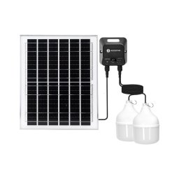 Aigostar - Lustre solar LED com sensor 2xLED/70W/12V 12000 mAh 6500K Ø 12 cm