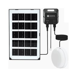 Aigostar - Luminária solar LED/35W/12V 3000 mAh 6500K Ø 16,8 cm