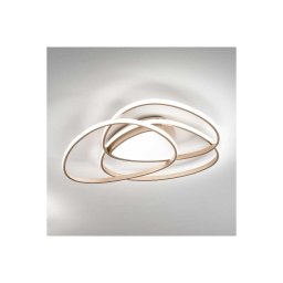 Ondaluce - Candeeiro de tecto LED dimerizável ROSE LED/60W/230V 50x54 cm dourado