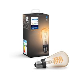 Lâmpada LED com regulação Philips Hue WHITE FILAMENT ST64 E27/7W/230V 2100K