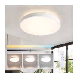 Brilagi - Candeeiro LED regulável GLASS POOL DOUBLE LED/48W/230V 40 cm branco + comando remoto