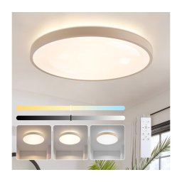 Brilagi - Candeeiro LED regulável GLASS POOL DOUBLE LED/80W/230V 60 cm bege + controlo remoto