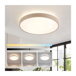 Brilagi - Candeeiro LED regulável GLASS POOL DOUBLE LED/48W/230V 40 cm bege + controlo remoto