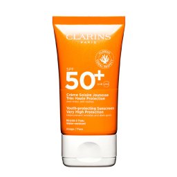 Clarins Protetor solar facial Créme Solaire Jeunesse +Spf50 Protetor solar facial