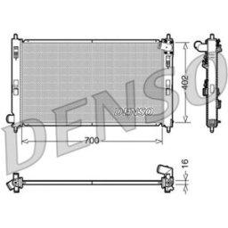 Radiador, arrefecimento do motor DENSO DRM45023
