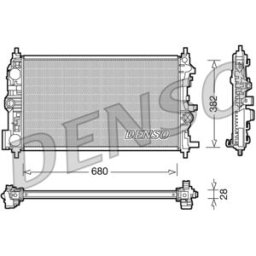 Radiador, arrefecimento do motor DENSO DRM20078