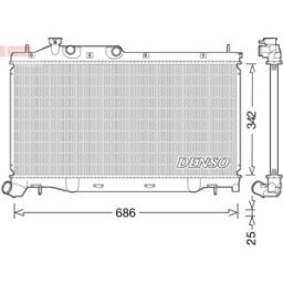 Radiador, arrefecimento do motor DENSO DRM36023