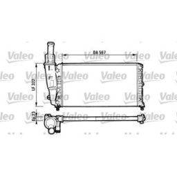 Radiador, arrefecimento do motor VALEO 731562