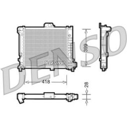 Radiador, arrefecimento do motor DENSO DRM25004