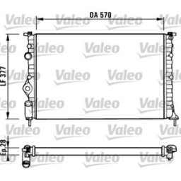 Radiador, arrefecimento do motor VALEO 731379