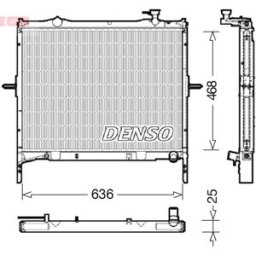 Radiador, arrefecimento do motor DENSO DRM43001