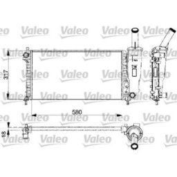 Radiador, arrefecimento do motor VALEO 732578