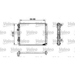 Radiador, arrefecimento do motor VALEO 730956