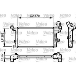 Radiador, arrefecimento do motor VALEO 732303