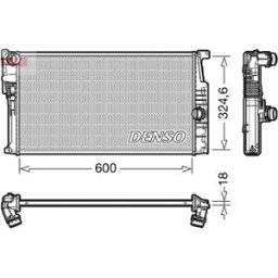 Radiador, arrefecimento do motor DENSO DRM05017