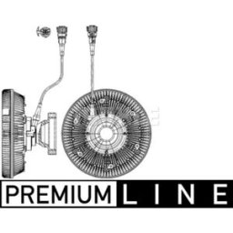 Embraiagem, ventilador do radiador MAHLE CFC 227 000P
