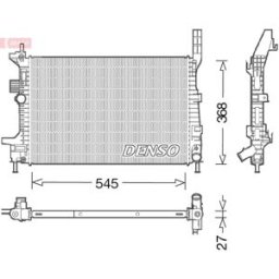Radiador, arrefecimento do motor DENSO DRM10029