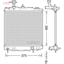 Radiador, arrefecimento do motor DENSO DRM45041