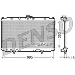 Radiador DENSO DRM46012
