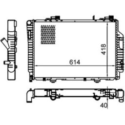Radiador, arrefecimento do motor MAHLE CR 485 000S