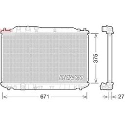 Radiador, arrefecimento do motor DENSO DRM40029