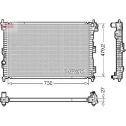 Radiador, arrefecimento do motor DENSO DRM10112