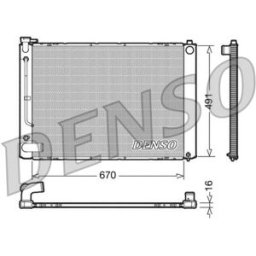 Radiador, arrefecimento do motor DENSO DRM50055