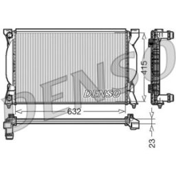 Radiador, arrefecimento do motor DENSO DRM02035