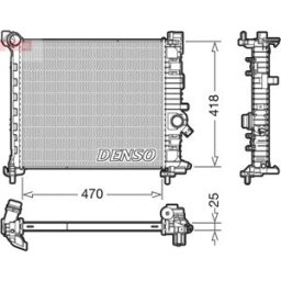 Radiador, arrefecimento do motor DENSO DRM20114