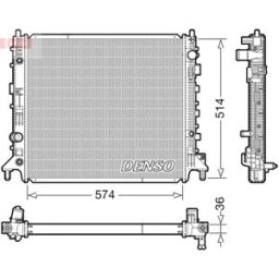 Radiador, arrefecimento do motor DENSO DRM99013