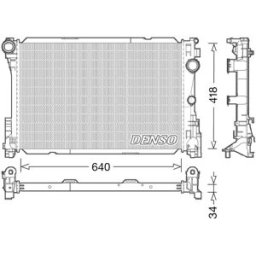 Radiador, arrefecimento do motor DENSO DRM17049