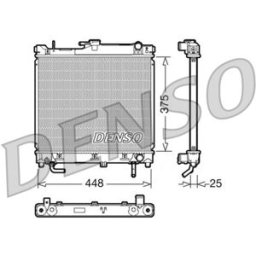 Radiador, arrefecimento do motor DENSO DRM47003