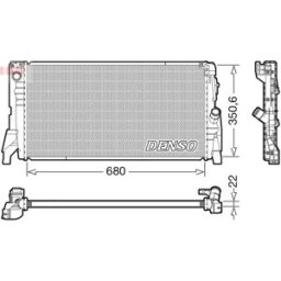 Radiador, arrefecimento do motor DENSO DRM05118