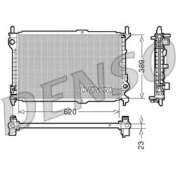 Radiador, arrefecimento do motor DENSO DRM10107