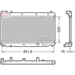 Radiador DENSO DRM40055