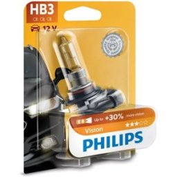 Lâmpada incandescente PHILIPS Vision HB3 12V, 60W, 1 Peça