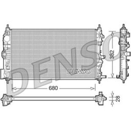 Radiador, arrefecimento do motor DENSO DRM15005