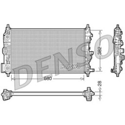 Radiador, arrefecimento do motor DENSO DRM20009