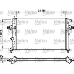 Radiador, arrefecimento do motor VALEO 732729