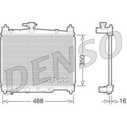 Radiador, arrefecimento do motor DENSO DRM50066