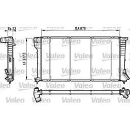 Radiador, arrefecimento do motor VALEO 732517