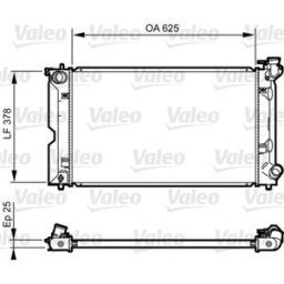 Radiador, arrefecimento do motor VALEO 735567