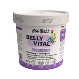 16x150g BugKeks Belly Vital digestão e flora intestinal BugBell snacks