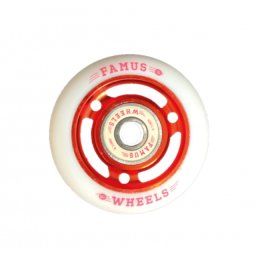 Famus Wheels - Metal Core 60mm/88A - Red/White - 4 pack