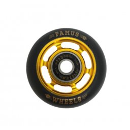 Famus Wheels - Metal Core 60mm/92A - Gold/Black - 4 pack